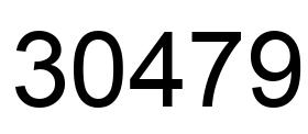 Number 30479 black image