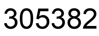 Number 305382 black image