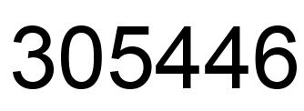 Number 305446 black image