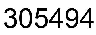 Número 305494 imagen negro