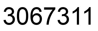 Number 3067311 black image