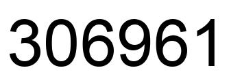 Number 306961 black image