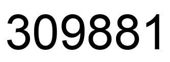 Number 309881 black image