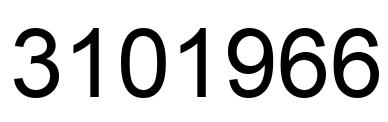 Number 3101966 black image