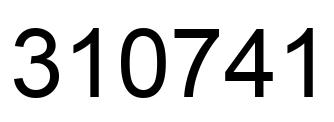 Número 310741 imagen negro