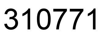 Número 310771 imagen negro