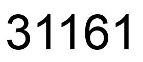 Number 31161 black image