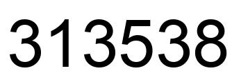 Número 313538 imagen negro