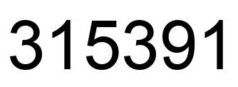 Number 315391 black image