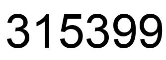 Número 315399 imagen negro