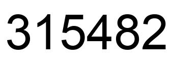 Número 315482 imagen negro