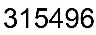 Número 315496 imagen negro