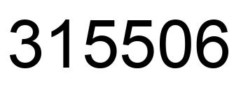 Number 315506 black image