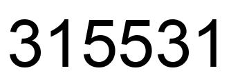 Number 315531 black image