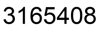 Number 3165408 black image