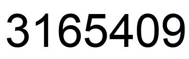 Number 3165409 black image