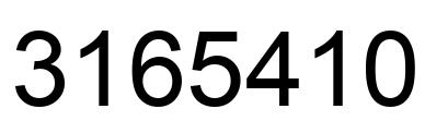 Number 3165410 black image