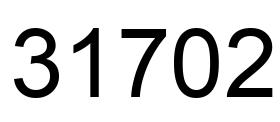 Number 31702 black image