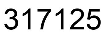 Número 317125 imagen negro