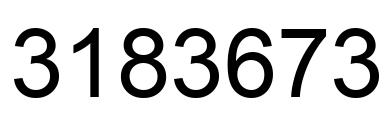 Number 3183673 black image