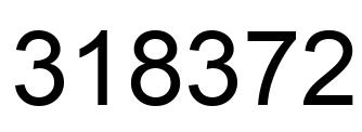 Number 318372 black image