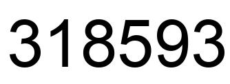 Number 318593 black image