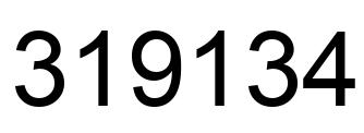 Número 319134 imagen negro