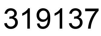 Número 319137 imagen negro