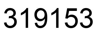 Número 319153 imagen negro