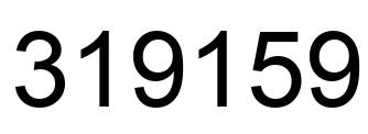 Número 319159 imagen negro