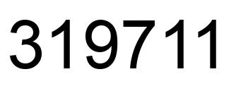 Number 319711 black image