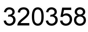 Número 320358 imagen negro