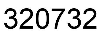 Número 320732 imagen negro