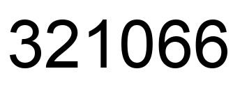 Number 321066 black image