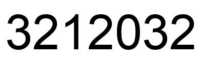Number 3212032 black image