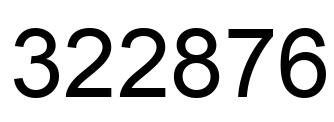 Number 322876 black image