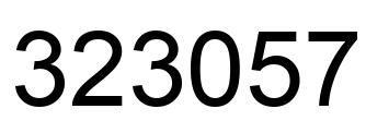 Número 323057 imagen negro