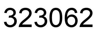 Number 323062 black image