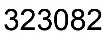 Number 323082 black image