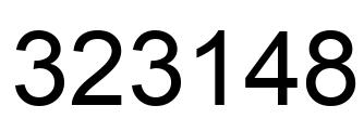 Número 323148 imagen negro