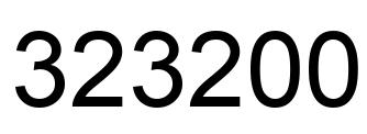 Number 323200 black image