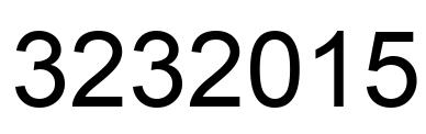 Number 3232015 black image