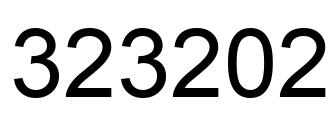 Number 323202 black image