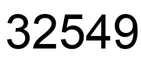 Number 32549 black image