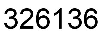 Número 326136 imagen negro