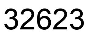 Número 32623 imagen negro