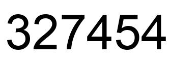 Número 327454 imagen negro