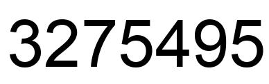 Number 3275495 black image