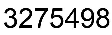 Number 3275498 black image