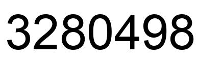 Number 3280498 black image
